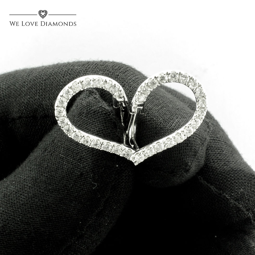 Thumbnail: We Love Diamonds 1.01 Carat Custom Twisted Hoop Diamond Earrings On 18 Carat White Gold 005