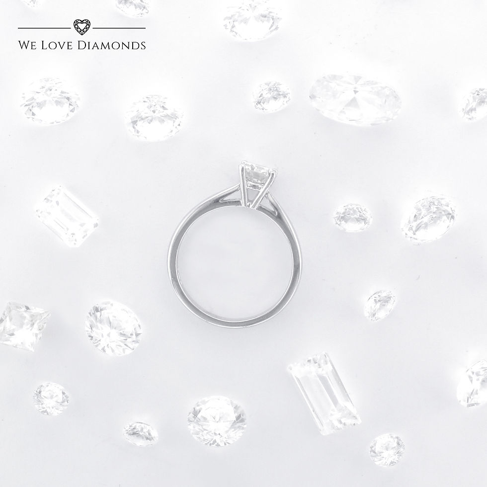 Thumbnail: We Love Diamonds 0.75 Carat Round Cut Diamond Engagement Ring On 18 Carat White Gold 013
