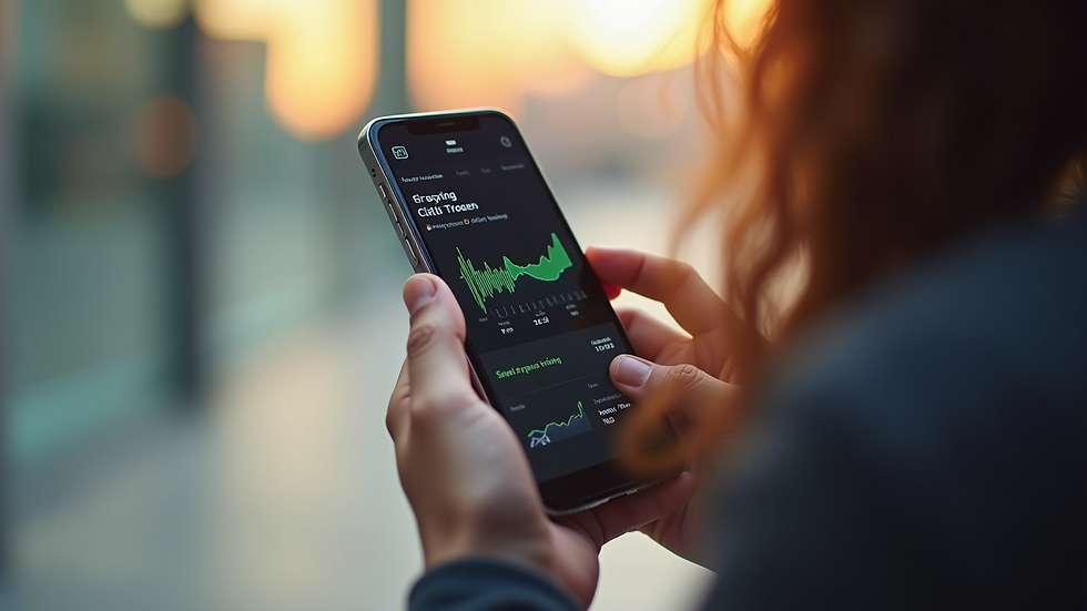 Close-up view of a smartphone displaying a fitness app with workout tracking features
