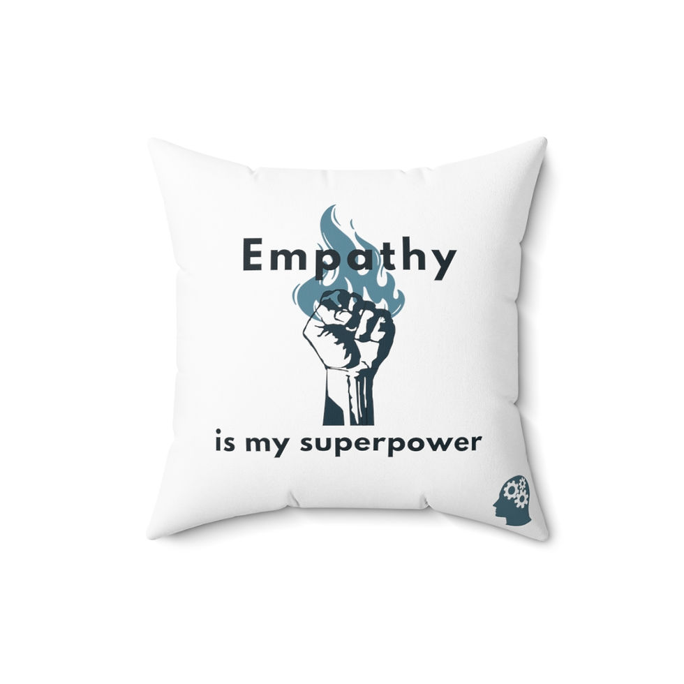 Thumbnail: Therapeutic Experience Throw Pillow - Empathy Superpower