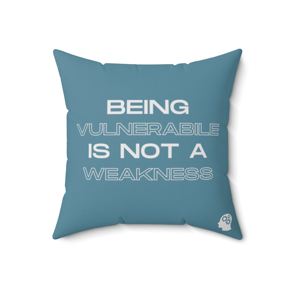 Thumbnail: Therapeutic Experience Throw Pillow - Being Vulnerable Is Not A Weakness