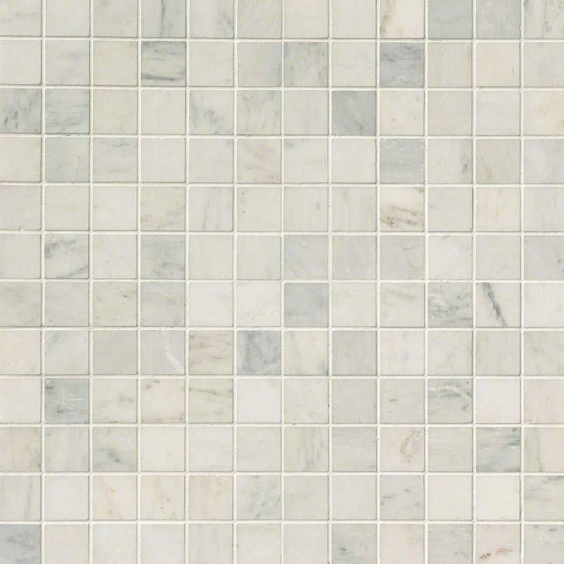 Thumbnail: Arabescato Carrara 2x2 Honed In 12x12 Mesh