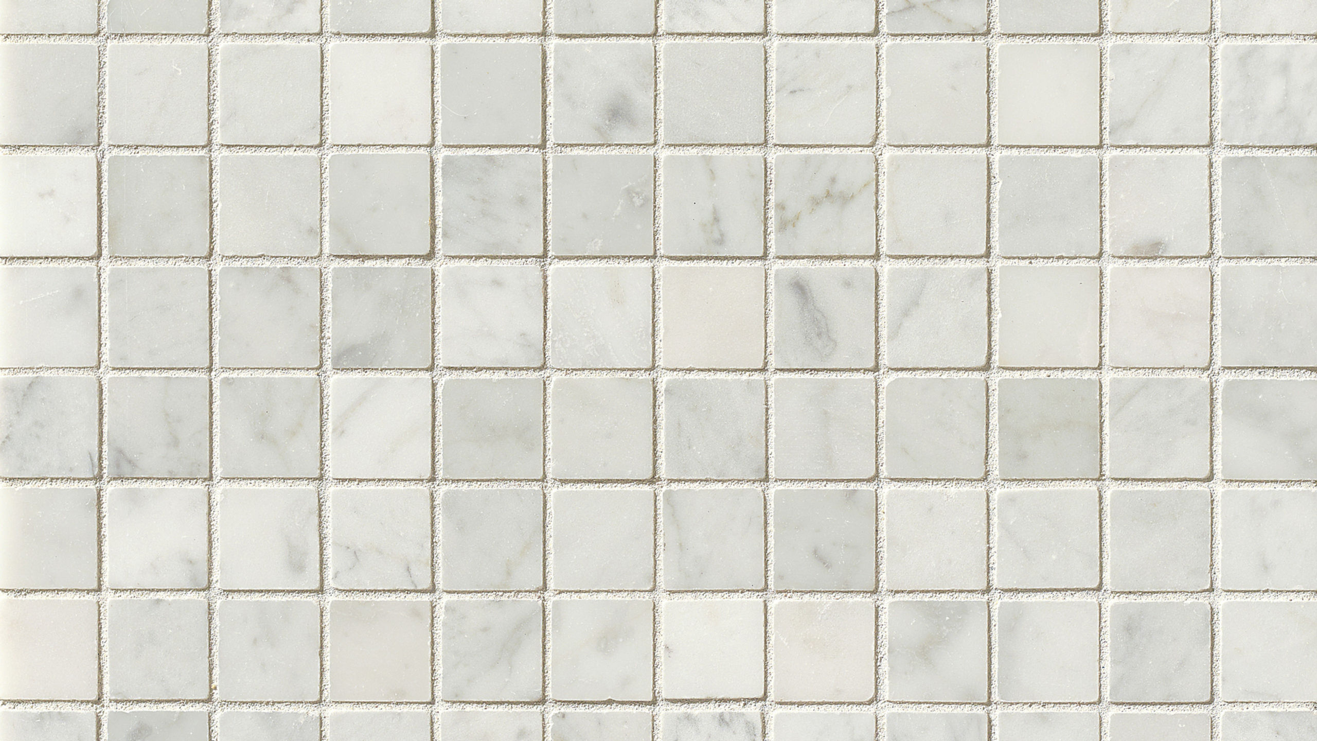 White Carrara 1" x 1" Floor & Wall Mosaic