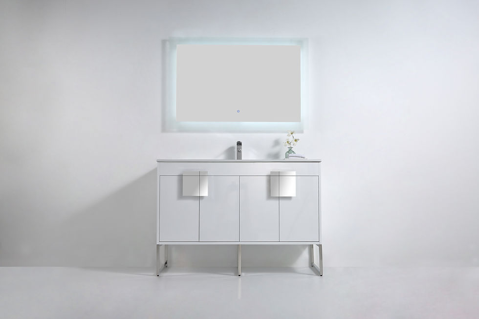 Thumbnail: Mars High Gloss White 48" Vanity