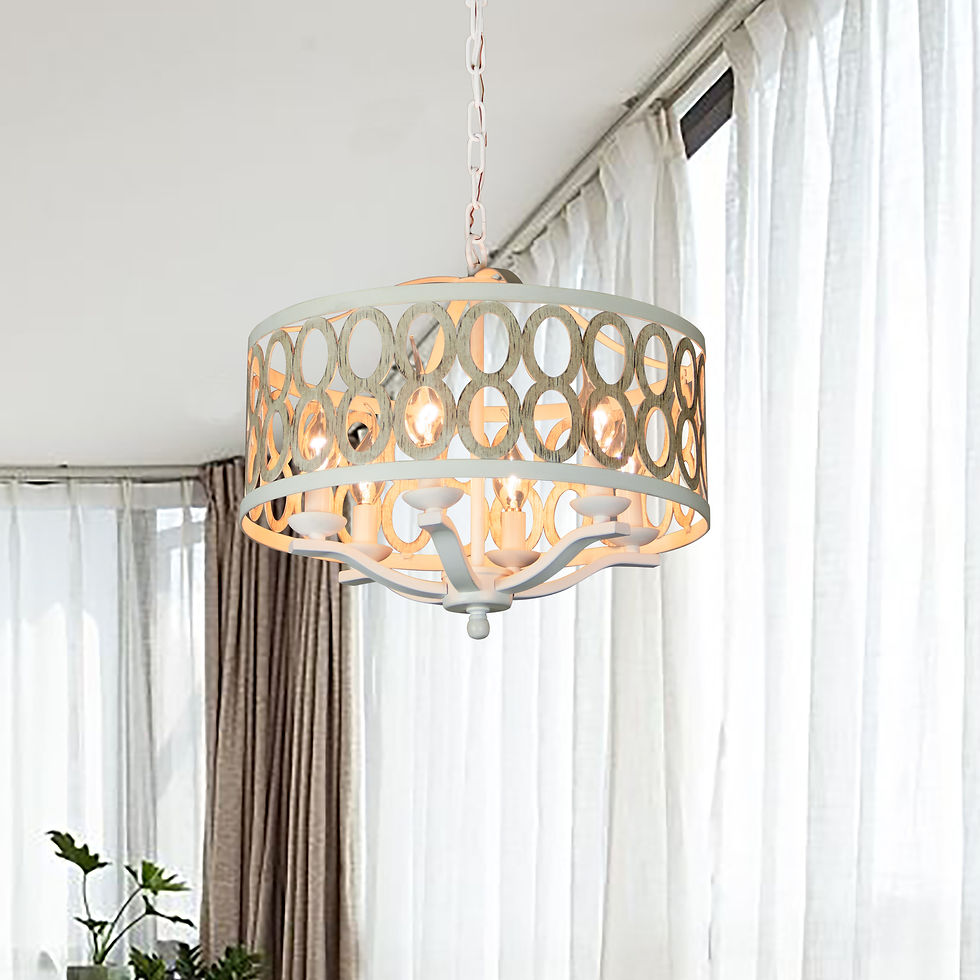 Thumbnail: Canyon Home 6 Light Drum Chandelier