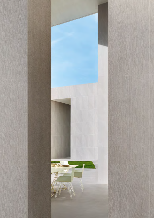 Thumbnail: Grain Stone Rullata Grey 24''x48''