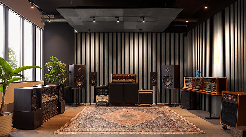 Thumbnail: UMBER 9.5X94.5 ACOUSTIC WOOD SLAT PANELS