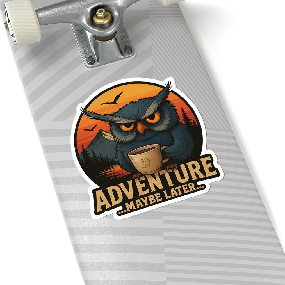 Thumbnail: Adventure Maybe Later Owl Sticker