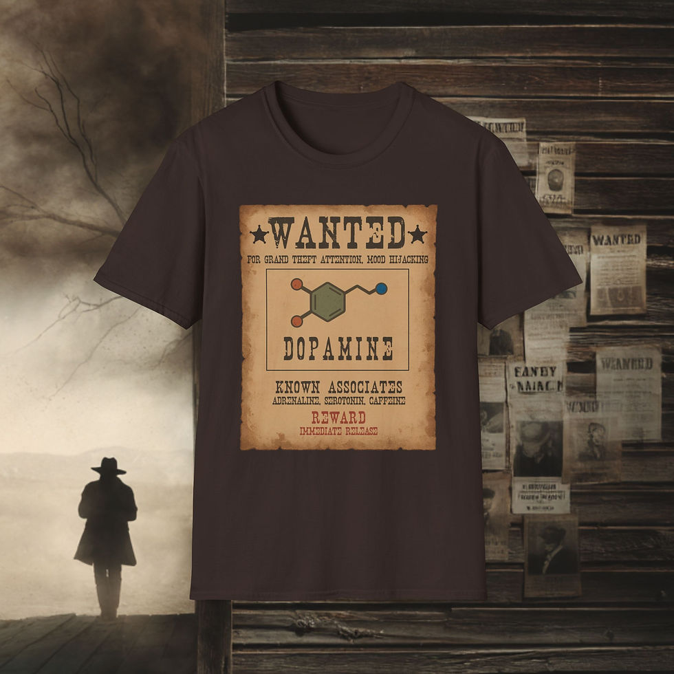 Thumbnail: Dopamine Wanted Western Poster Shirt
