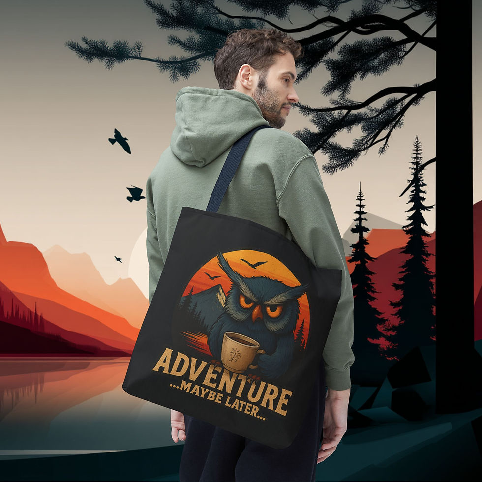 Thumbnail: Adventure Later Large Tote Bag