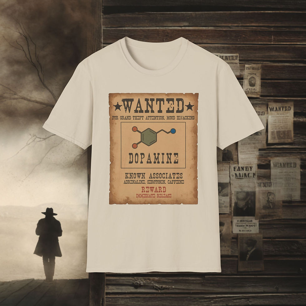Thumbnail: Dopamine Wanted Western Poster Shirt