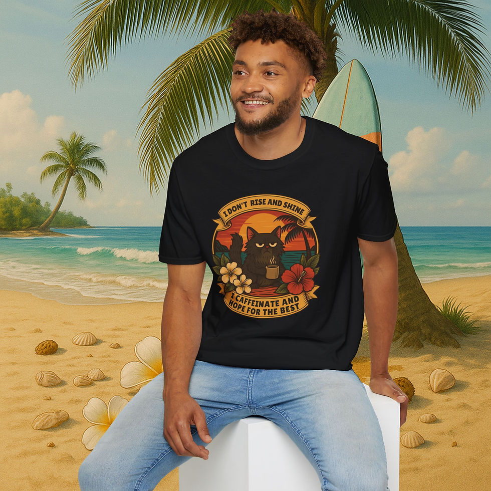 Thumbnail: I Don't Rise and Shine I Caffeinate and Hope for the Best Grumpy Cat Shirt