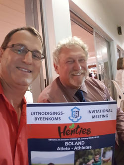 HJS Athletics with Head Master Mr. Swart