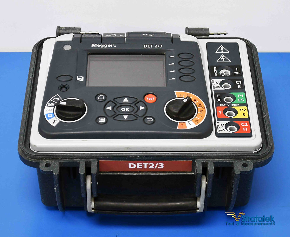 Thumbnail: Megger DET 2/3 Auto Earth Tester Resistance Meter Front View Off