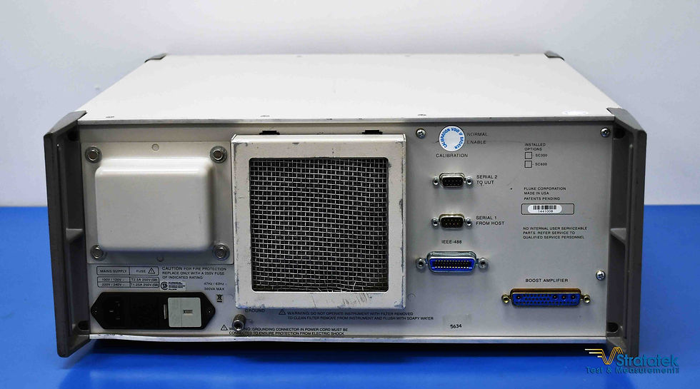 Thumbnail: Fluke 5500A Multifunction Calibrator Back View