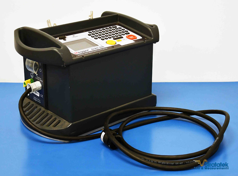 Thumbnail: Megger DLRO600 600A Digital Low Resistance Ohmmeter Left Angle View