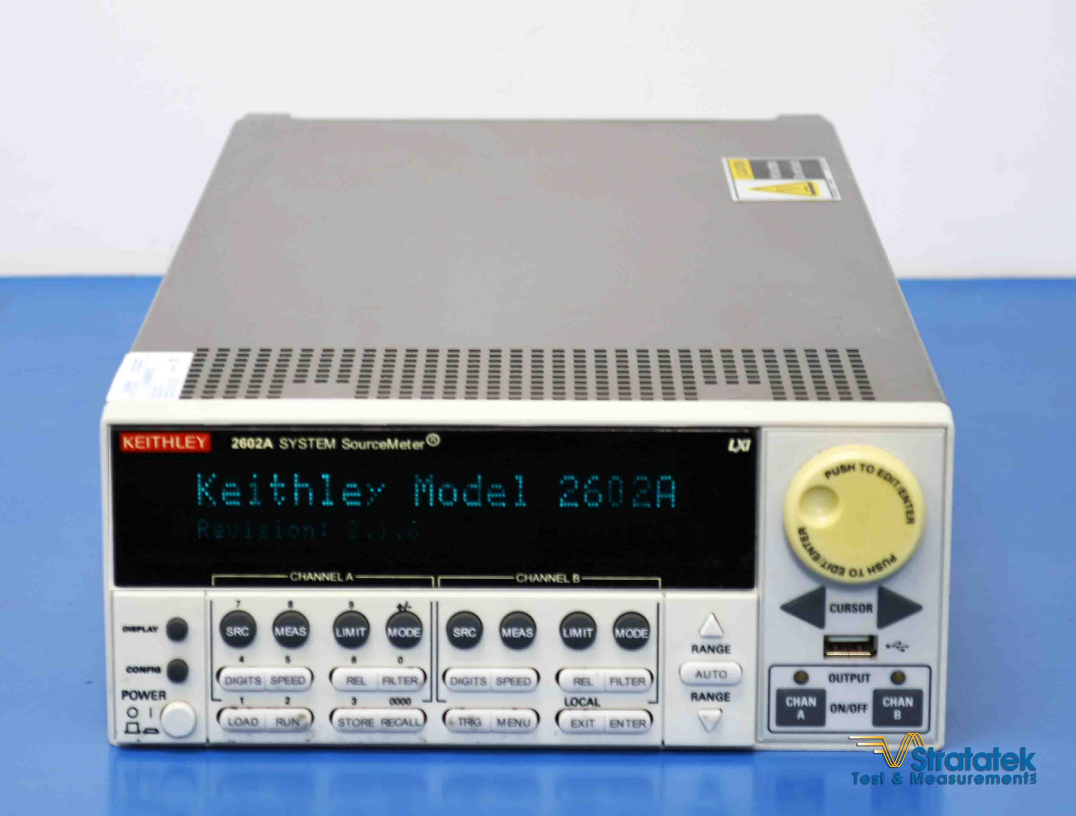 Keithley 2602A SYSTEM SourceMeter 2 Channel SMU NIST Calibrated