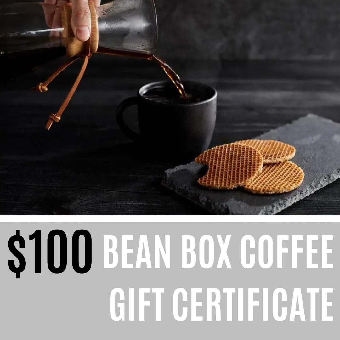 $100 Bean Box Coffee Gift Certificate