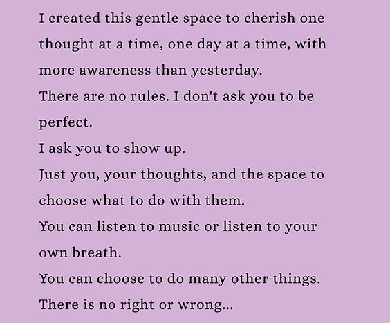 gentle space for community