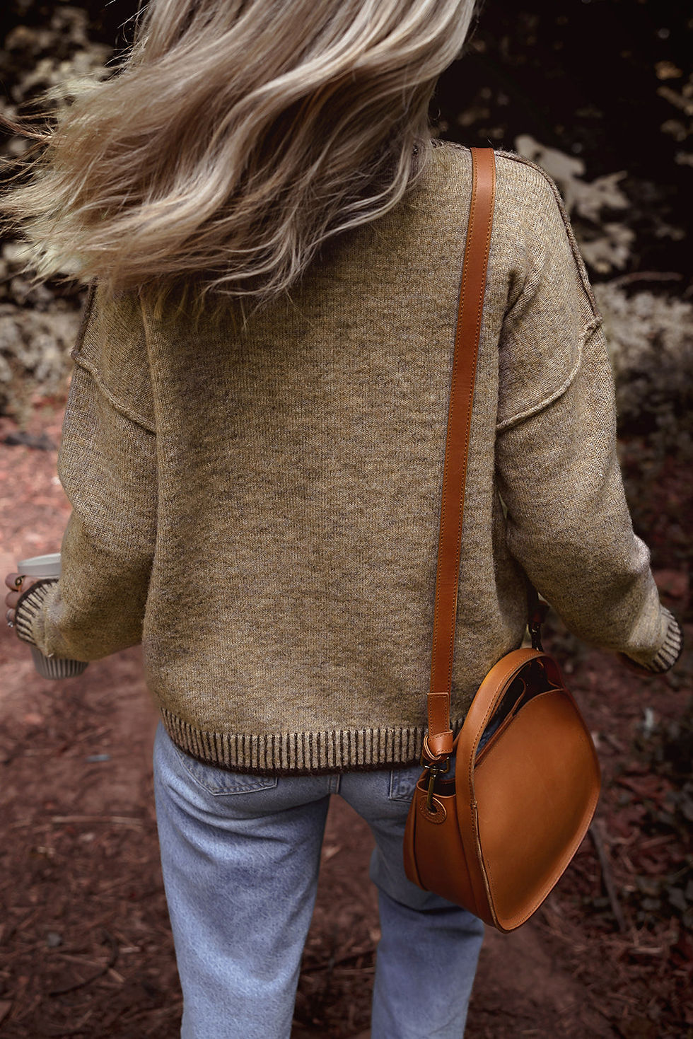 Thumbnail: River Contrast Trim Mock Neck Sweater