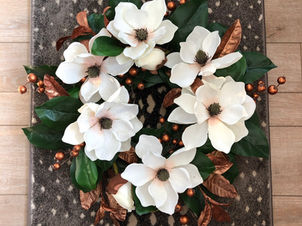 DIY Magnolia & Copper Fall Wreath