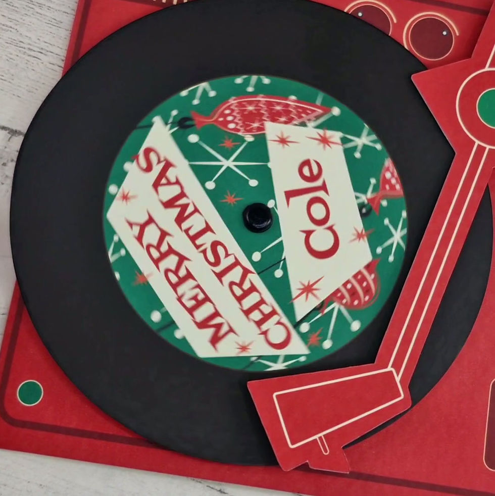 Thumbnail: Personalised Merry Christmas Record Player Card