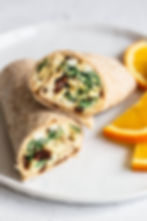 Spinach Sausage Burrito