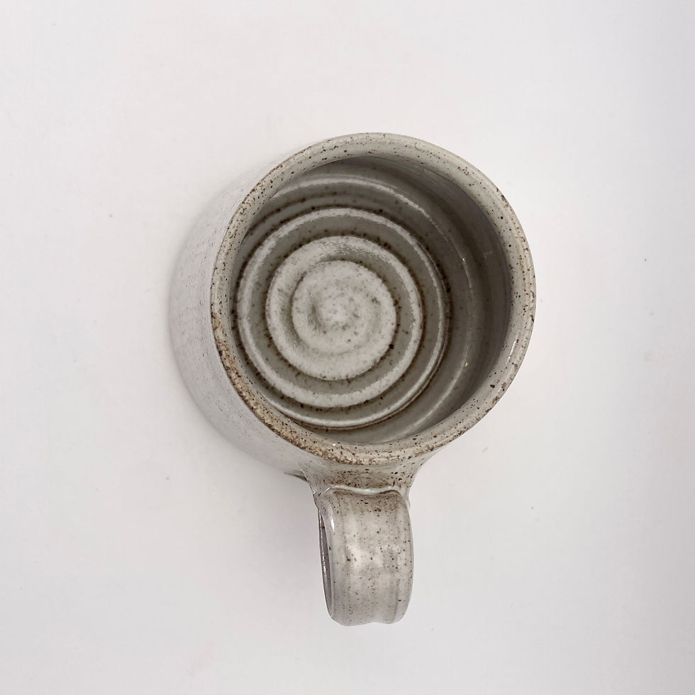 Thumbnail: Speckled white stoneware mug