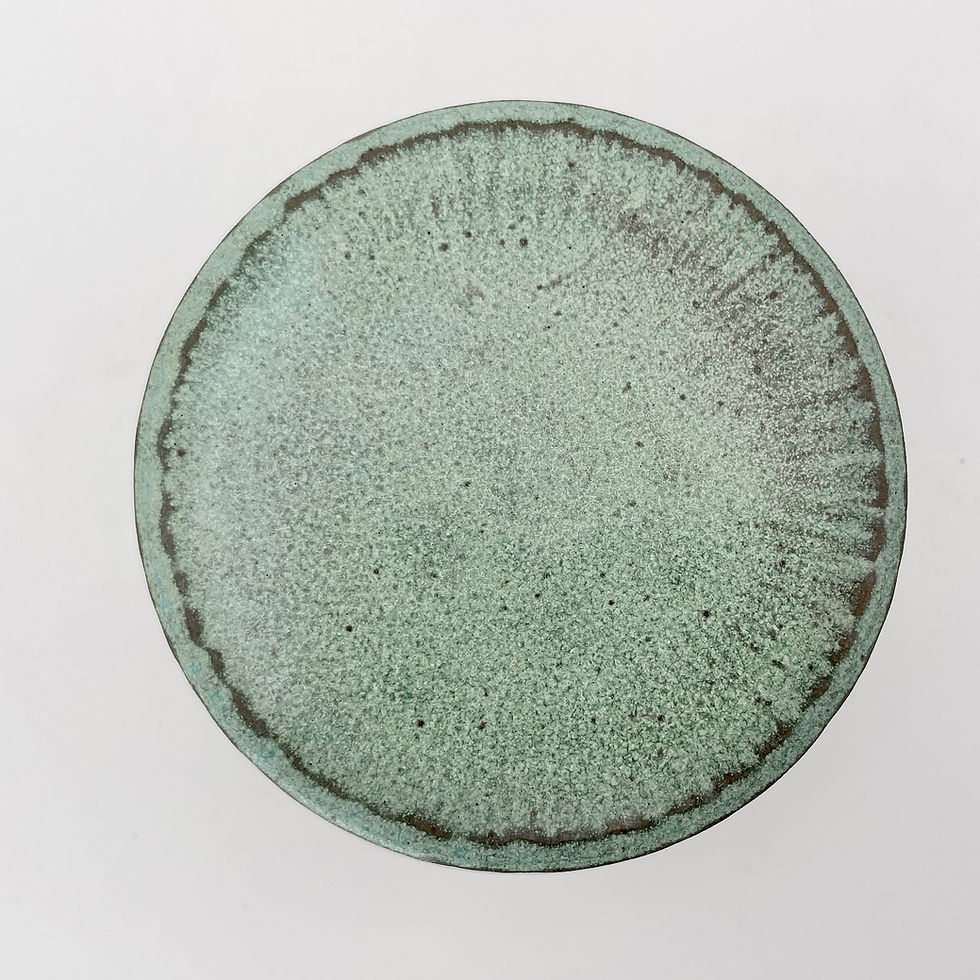 Thumbnail: Lidded pot in soft weathered green