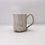 Thumbnail: Faceted stoneware mug in speckled white