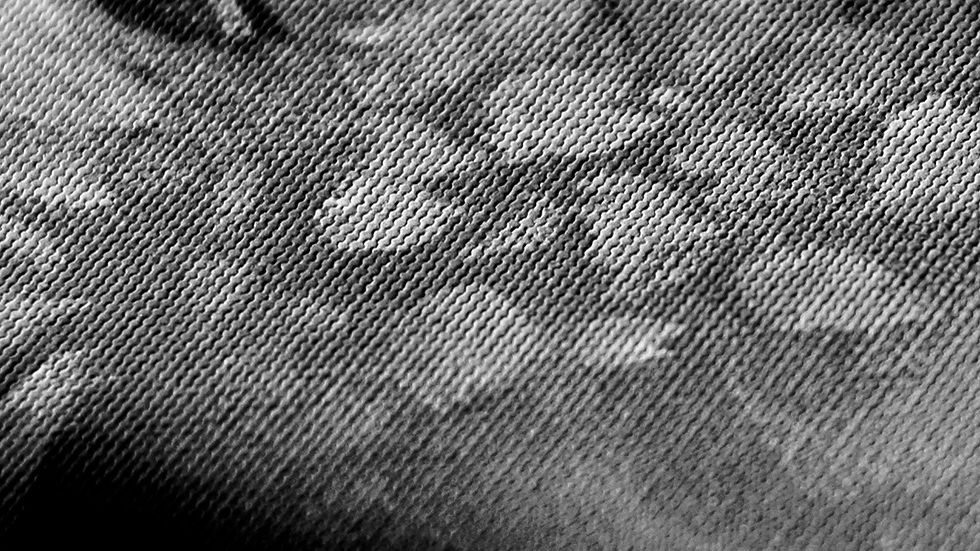 Macro photograph of canvas detail