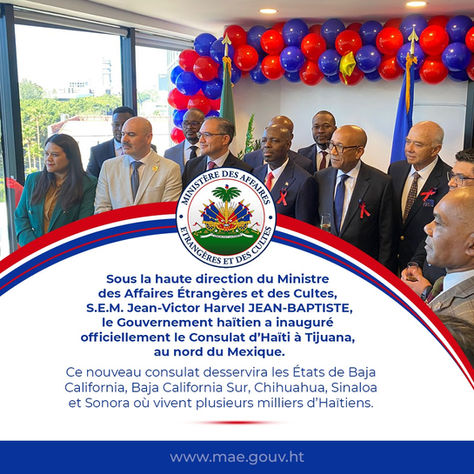 Haïti renforce sa présence diplomatique au Mexique avec l'inauguration du consulat à Tijuana