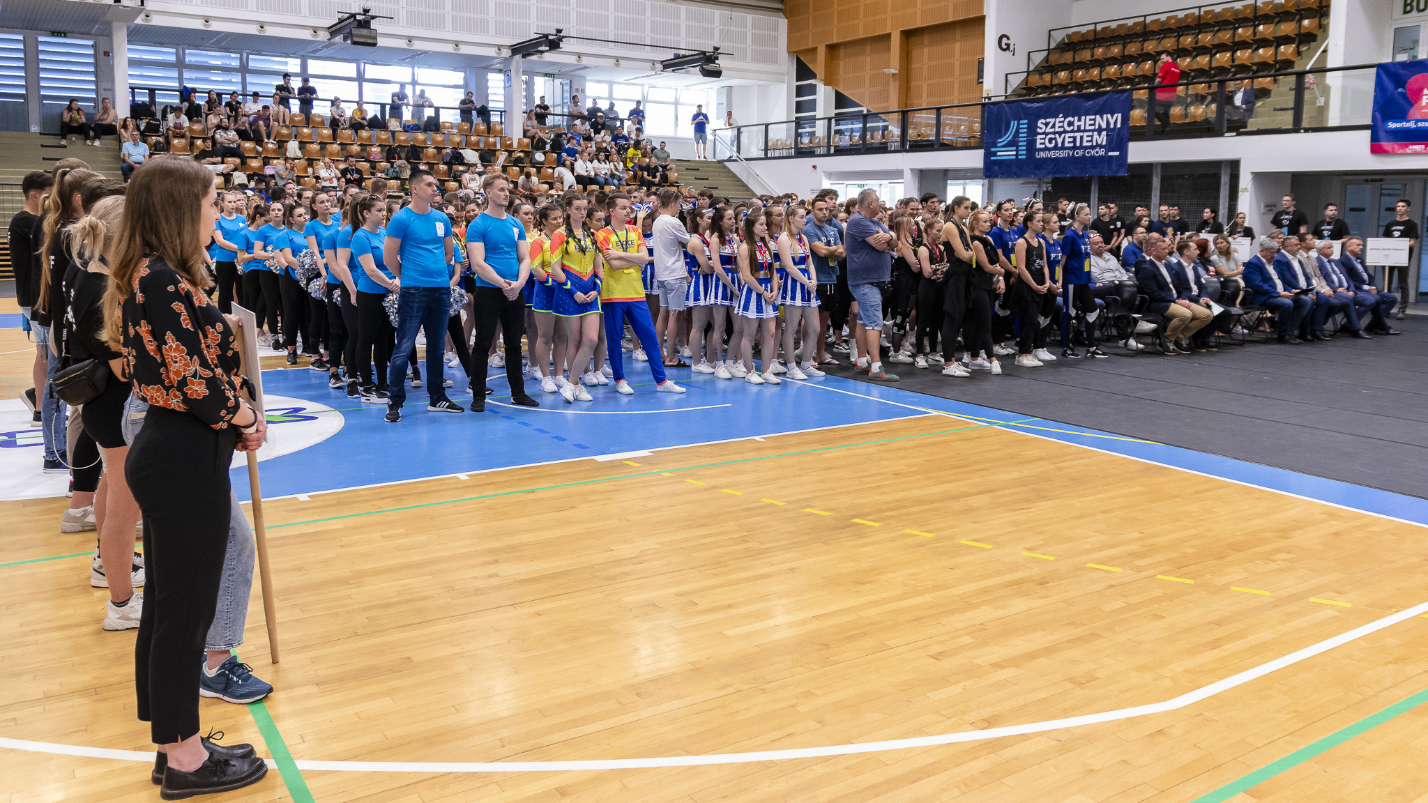 A large number of university student-athletes attended the opening ceremony 