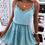 Thumbnail: SEVEN7H Sleeveless sling V-neck dress women