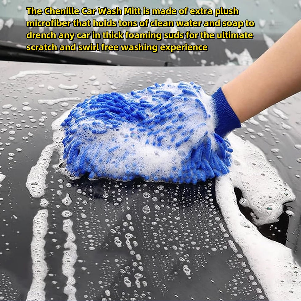 Thumbnail: SEVEN7H Microfiber Car Wash Mitt Double Sided Ultra Absorbent 