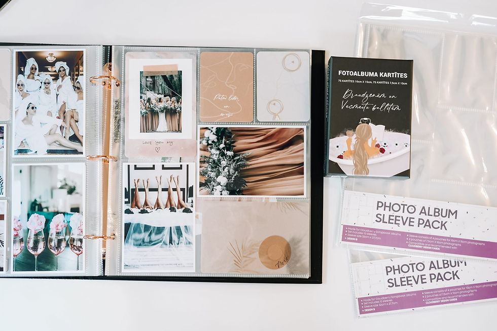 Thumbnail: CLOUDBERRY Fotoalbuma kartītes “Draudzenēm un vecmeitu ballītēm”