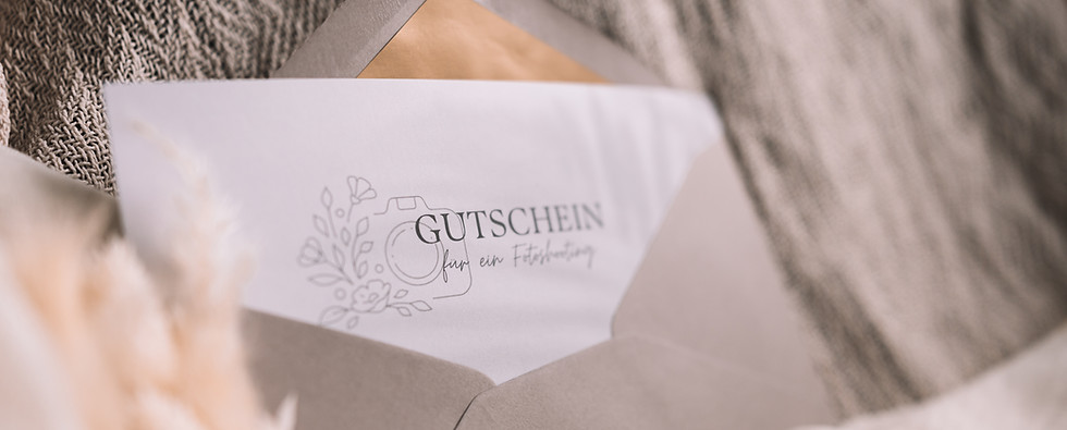 Gutschein für ein Fotoshootings bei Carina Leccese Fotografie in Radevormwald