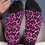 Thumbnail: 7th Day Fuchsia Leopard Socks - 1 Pair