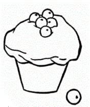 cupcakes muffin dolcetti da colorare dis