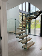 Internal Glass Stair Balustrades