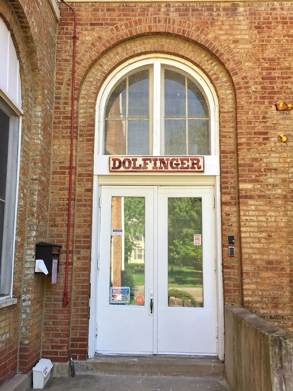 Dolfinger Building Sign