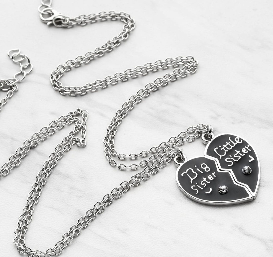 Big sister and little sister Silver Necklace
