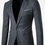 Thumbnail: Men Executive Metal Grey Blazer