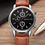 Thumbnail: Men's Brown Leather Band Watch