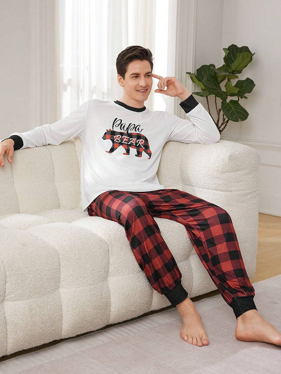 Thumbnail: Couples Christmas PJ set