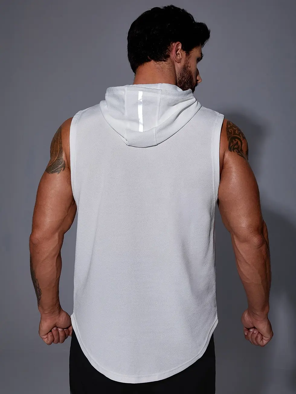 Thumbnail: White Hooded Tank Top