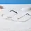 Thumbnail: Square Rimless classy Anti-Blue Light glasses