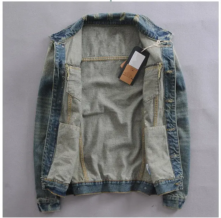 Thumbnail: Spring High Fashion Slim Fit Denim Jacket