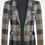 Thumbnail: Buffalo Plaid Flap Detail Blazer
