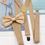 Thumbnail: 2pcs Men's Adjustable Suspenders and Bow Tie